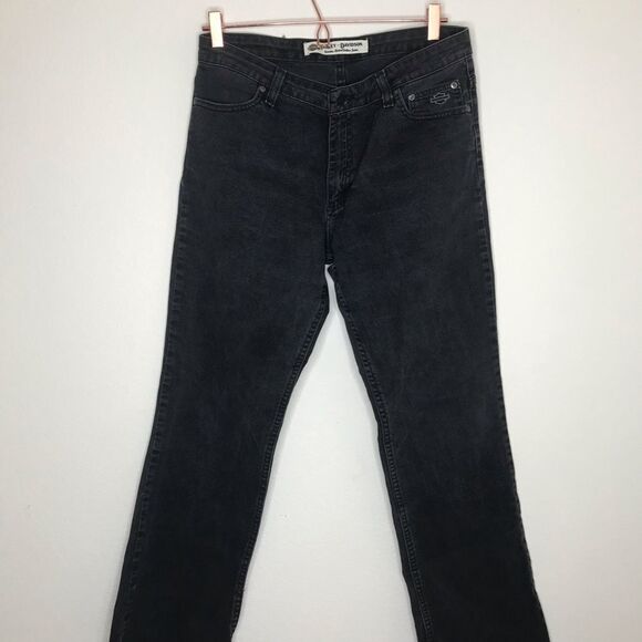 Harley Davidson black bootcut jeans‎ - Picture 1 of 9